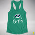Pride Sloth Puppy Flag Sunglasses Racerback Tank